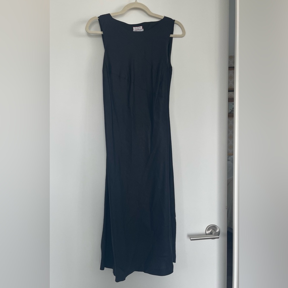 Max&Co woman’s linen black dress. Made in Italy. S size
